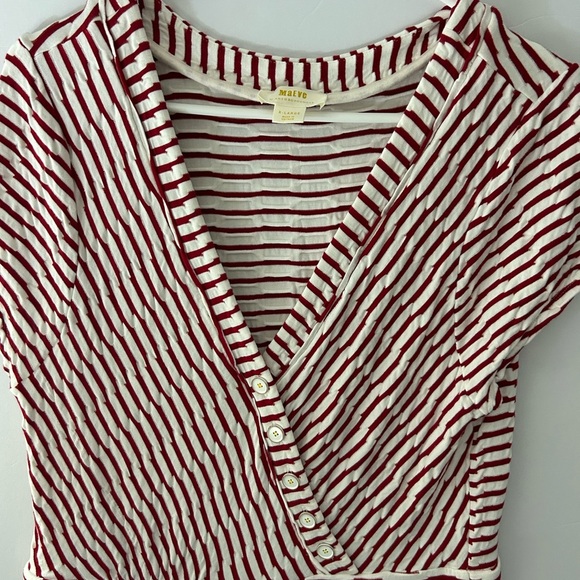 Anthropologie Maeve Paladino Textured Wrap Dress Size XL - Picture 5 of 8